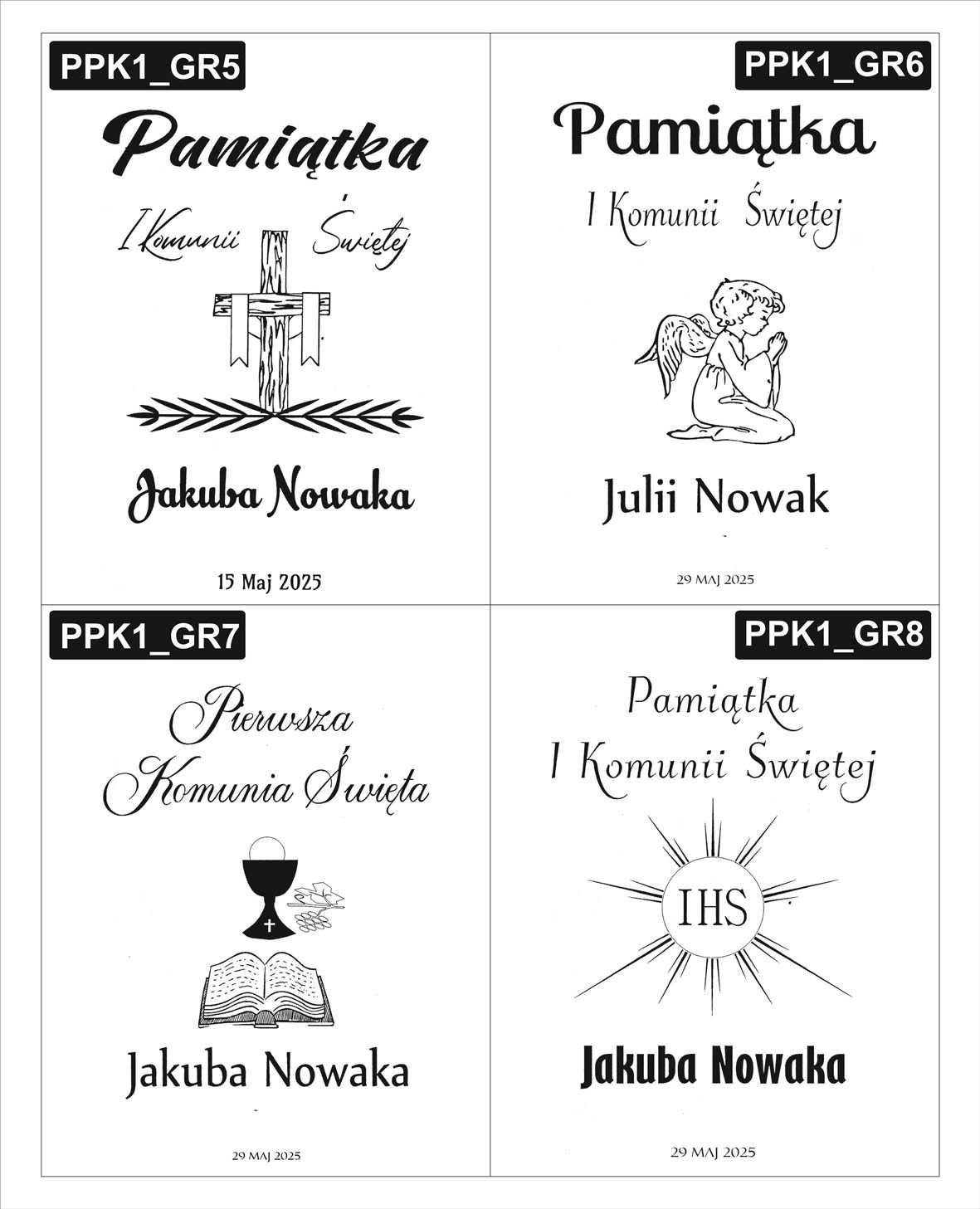 Pudełko grawerowane, prezent na komunię BOX 25x17x11 Pierwsza Komunia