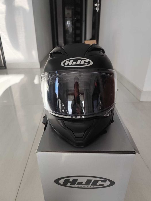 Kask HJC F71 rozmiar M, 2025, prawie nowy , czarny mat, gwarancja
