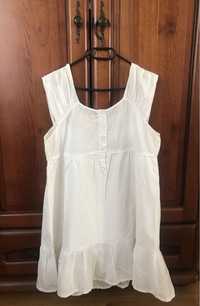 Biała sukienka dla dzieci/bluzka dla nastolatka/dorosłego na ramiączka