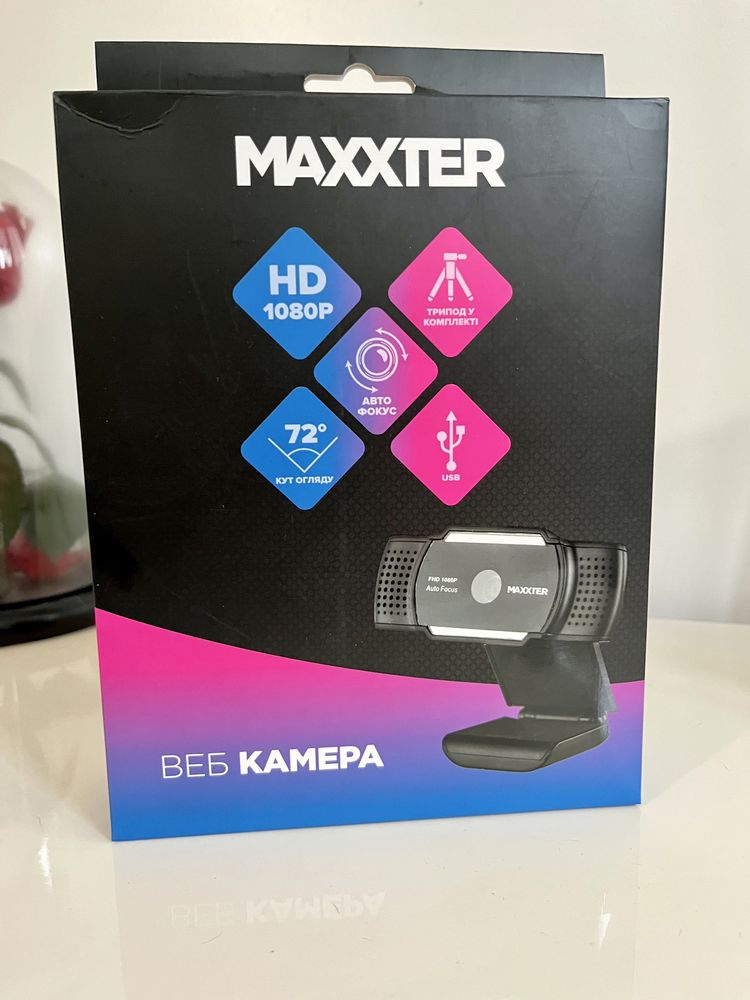 Веб-камера для комп'ютера Maxxter WC-FHD-AF-01