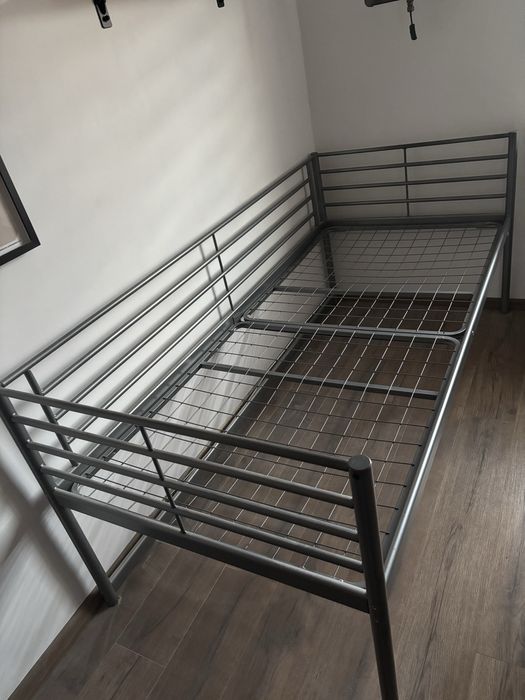 Łóżko metalowe 90x200 IKEA SVARTA
