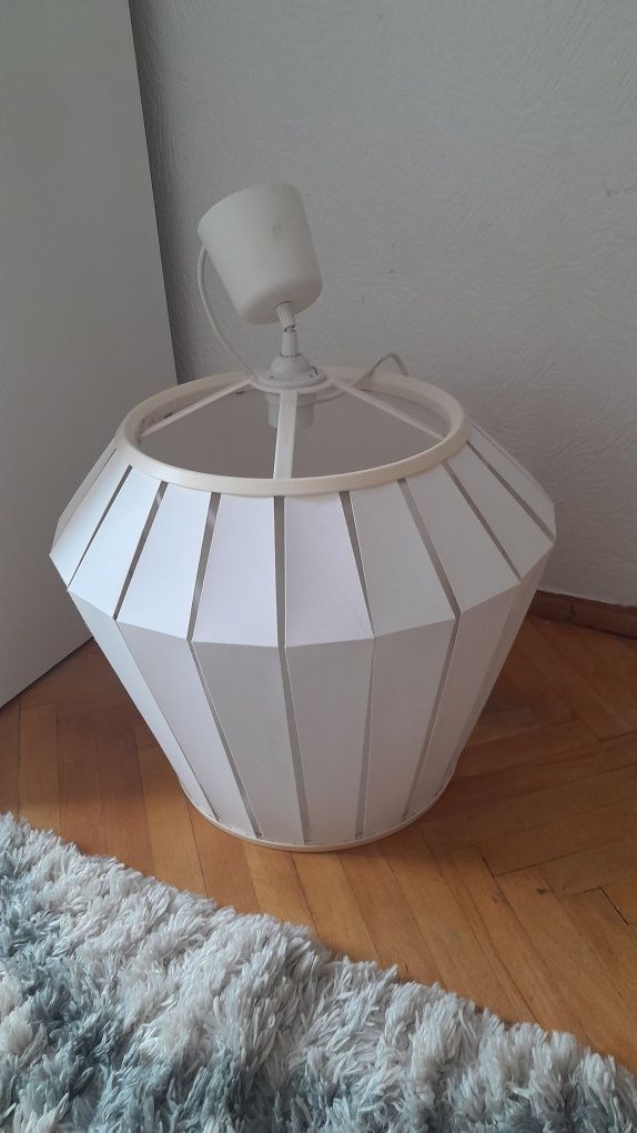 Żyrandol lampa wisząca Ikea biała stan db