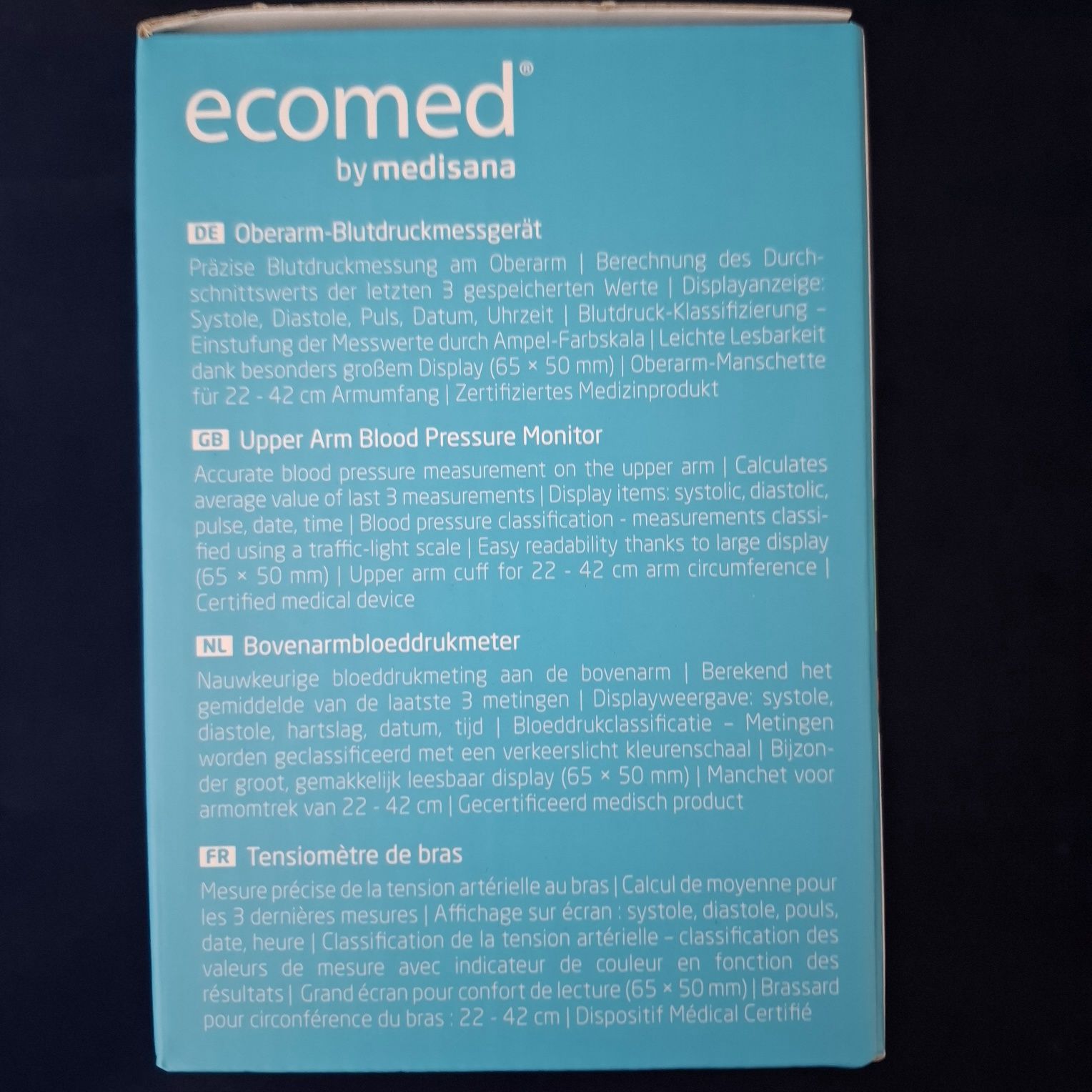 Ciśnieniomierz Ecomed by Medisana BU-95E