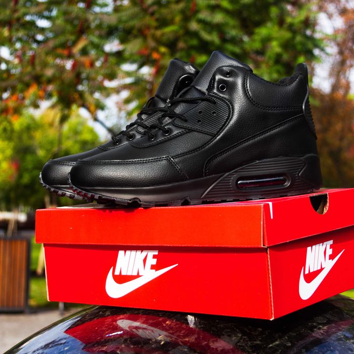 (1997) Зимові кросівки в стилі Nike Air Max 90 з хутром (41-46) найк