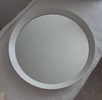 Espelho IKEA redondo com moldura branca 50cm