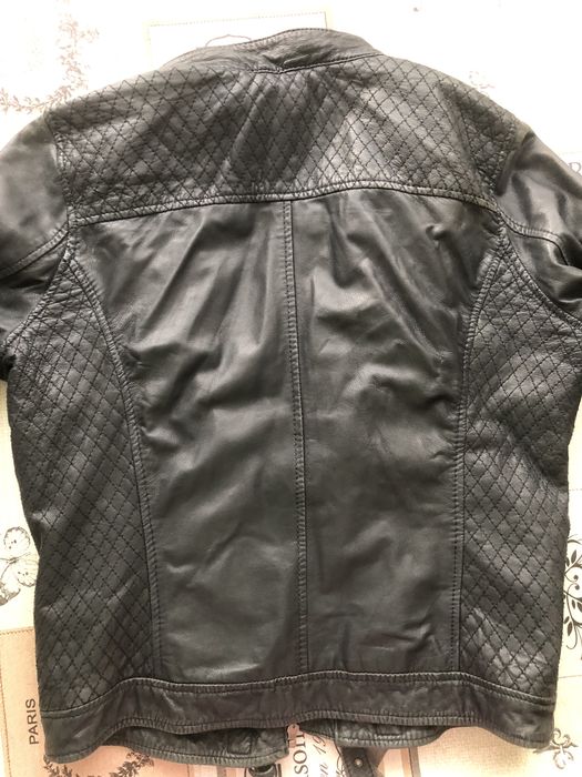 Кожаная куртка naf naf размер 42