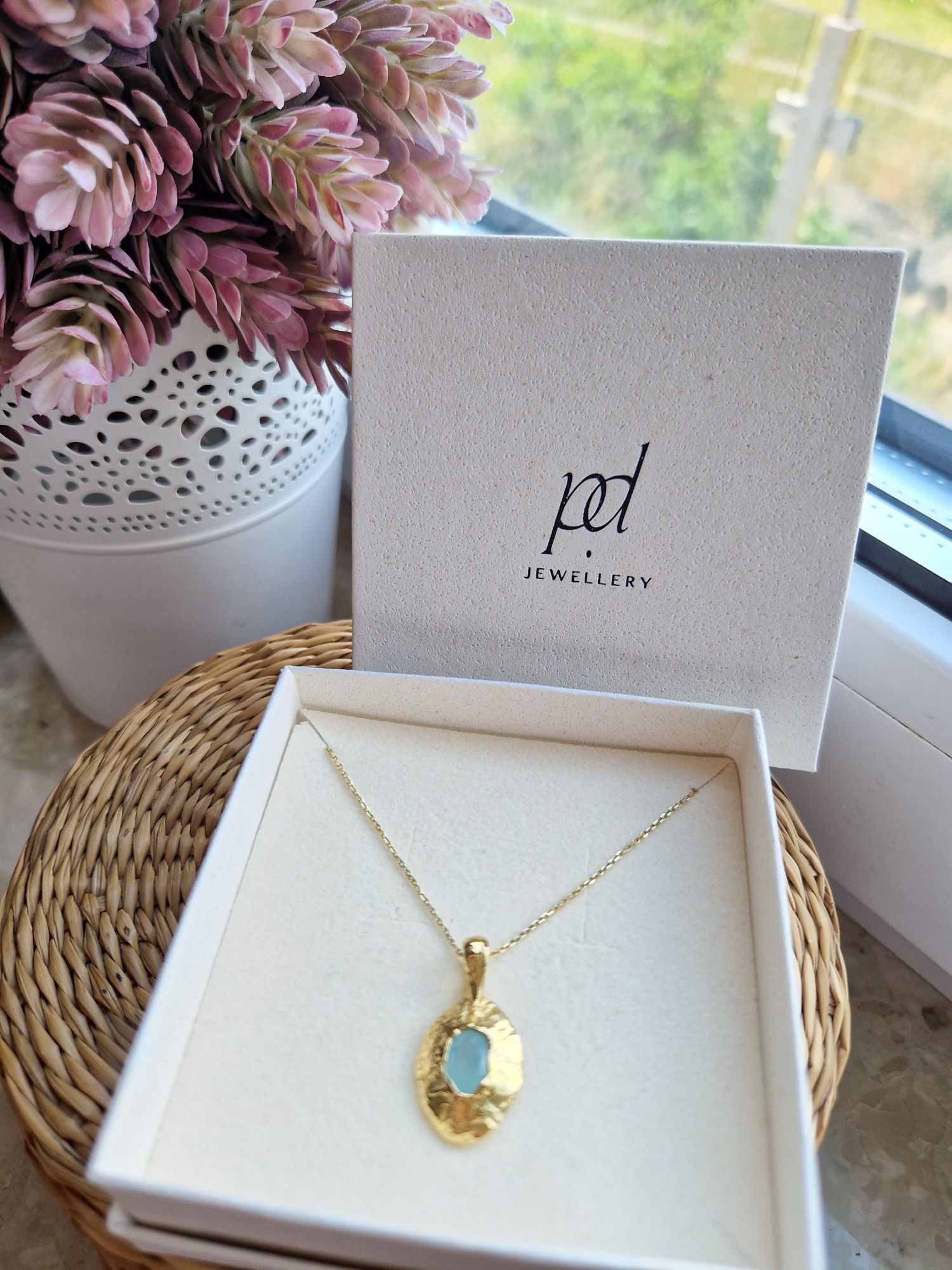 Nowy naszyjnik PD Jewellery Paola jewelry Jolly Blue srebro pozłacane