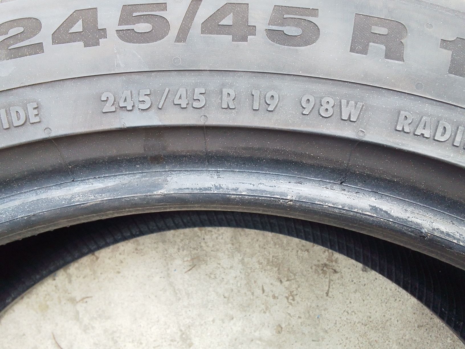 2 Opony letnie 245/45r19 CONTINENTAL 6mm