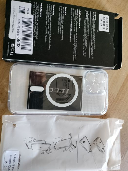 iPhone 16 pro max - caixa e vidro