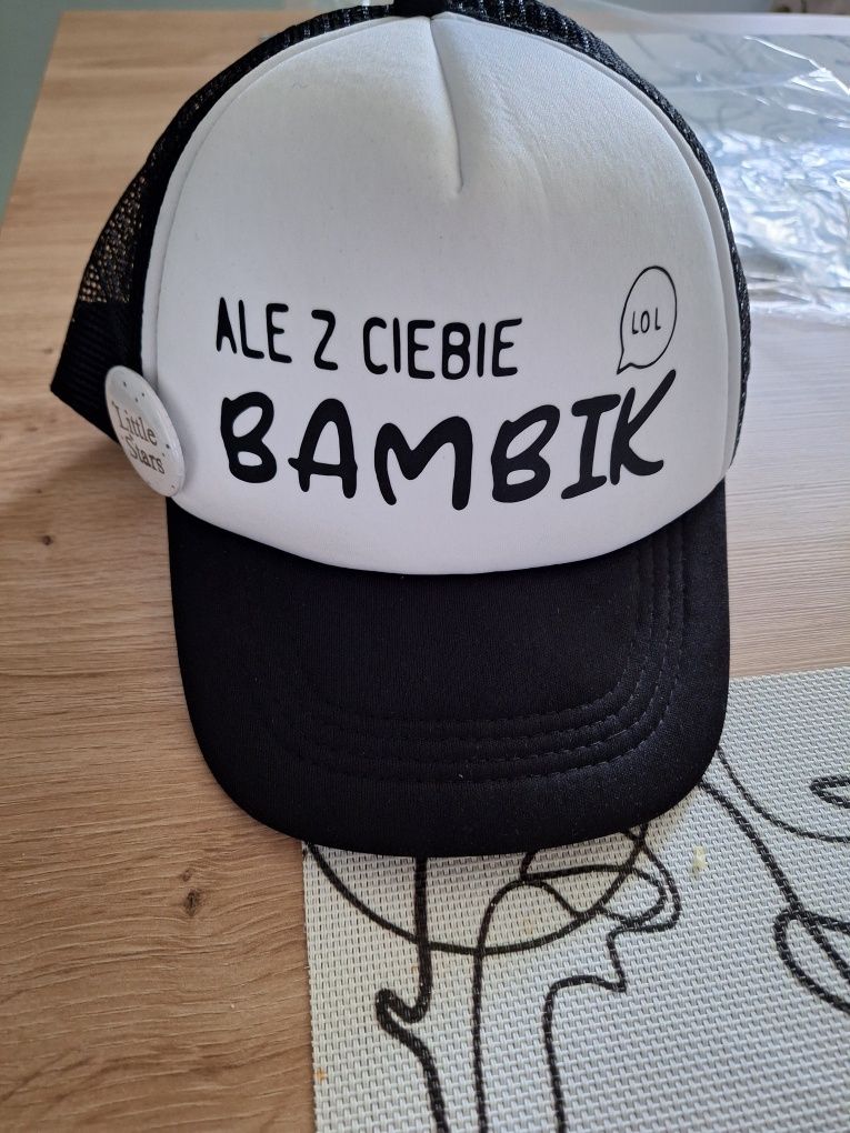 Nowa czapka z daszkiem ale z ciebie bambik 9 lat