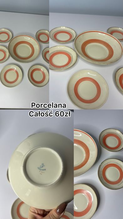 Ceramika/porcelana/szklo PRL