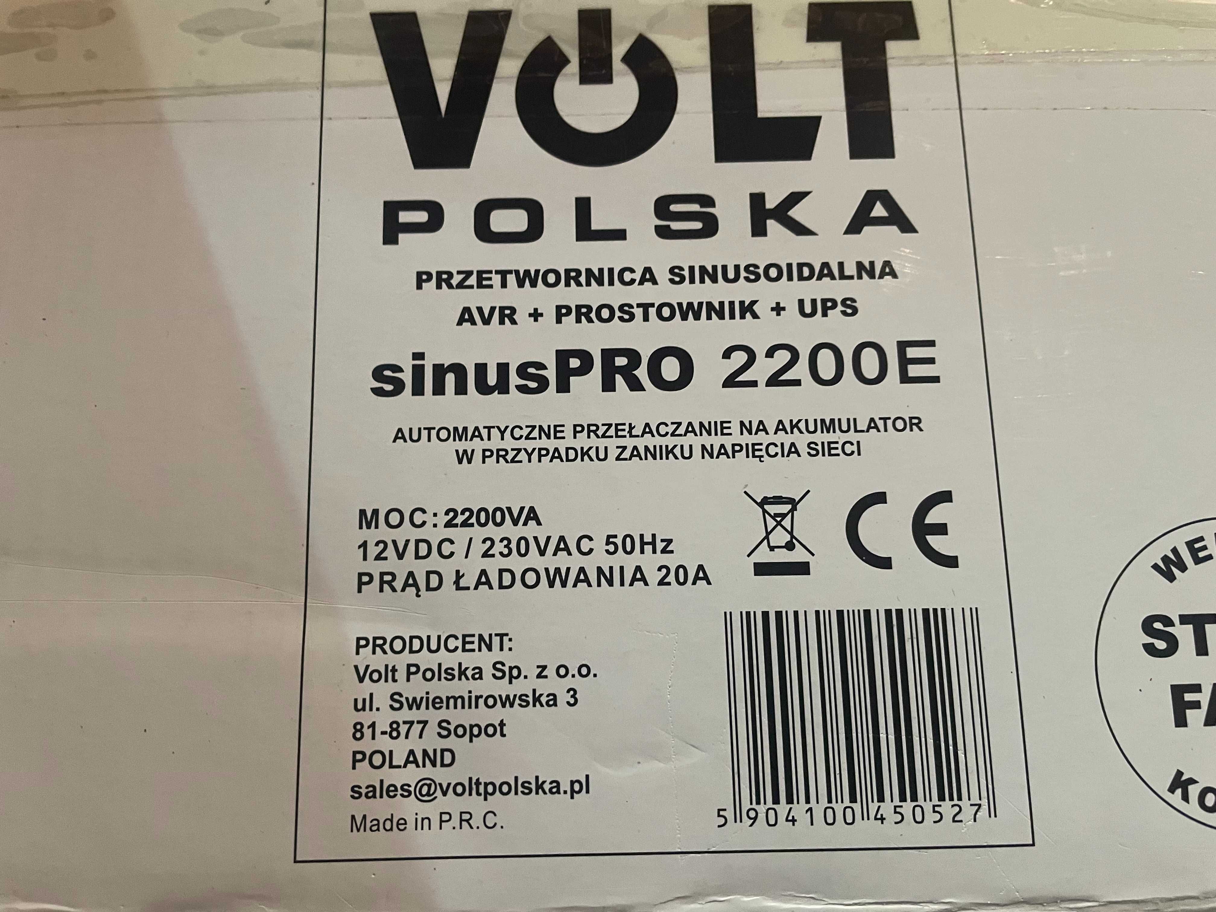 Безперебійник інвектор Volt Polska Sinus PRO 2200E 12V