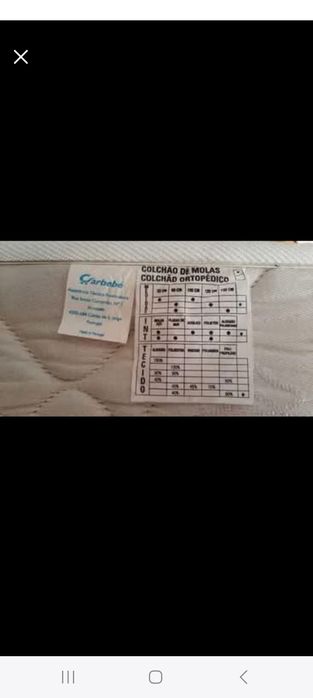 Colchão para cama de bebé