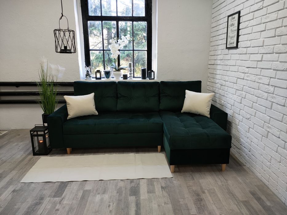 Narożnik  Izi II producent, sprężyny welur