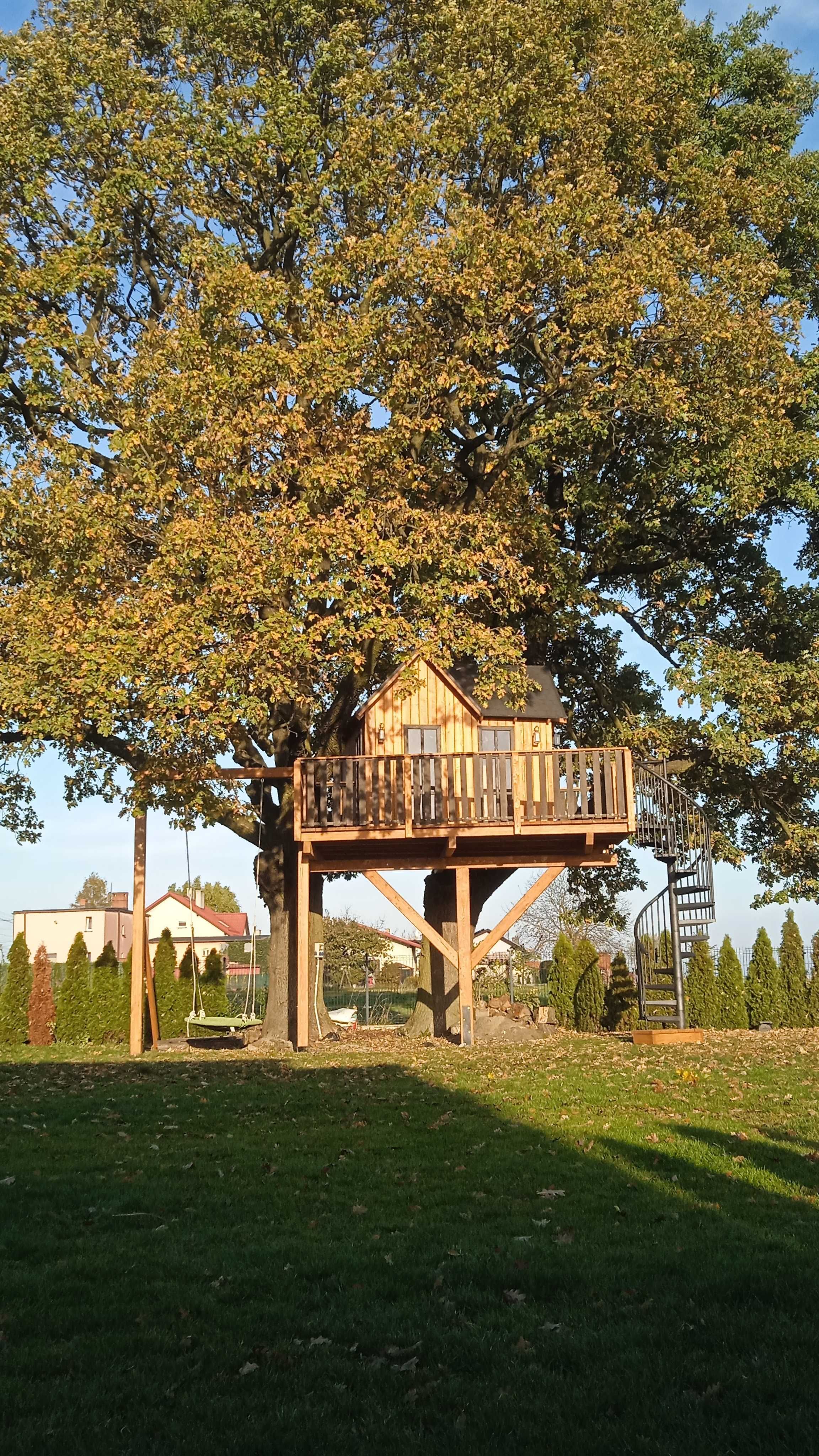 Dom Domek na drzewie DND09 dla dzieci! letniskowy działkowy plac zabaw