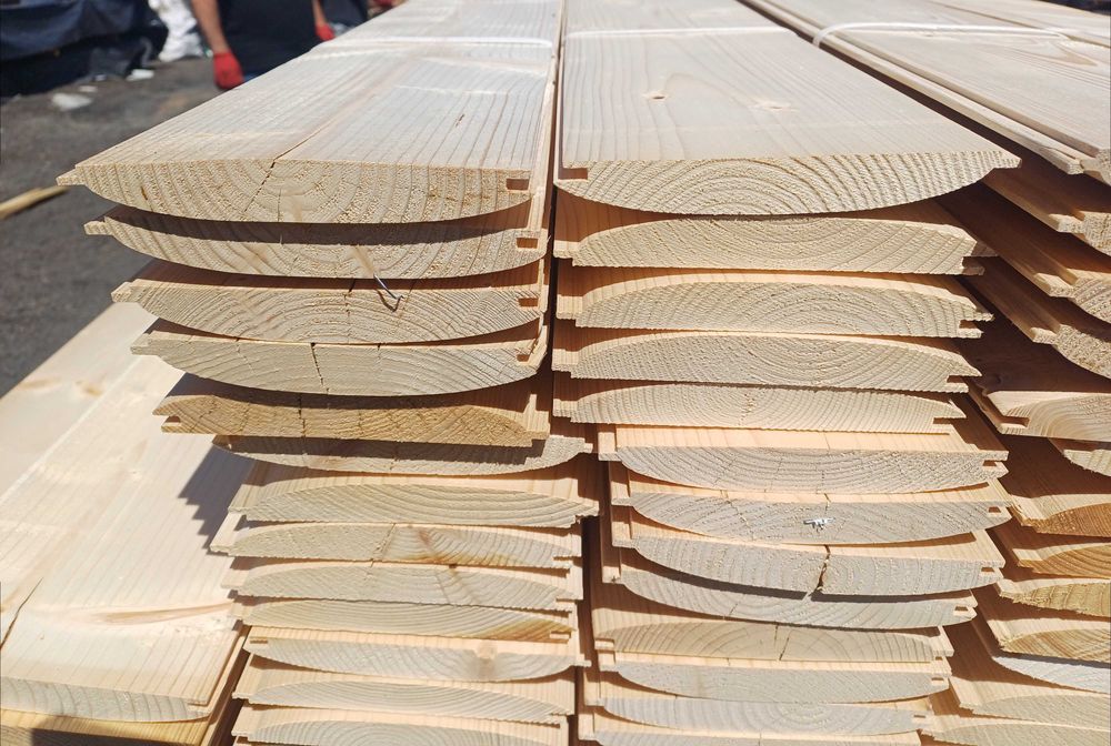 Deska tarasowa podłogowa elewacyjna półbal podbitka szalówka boazeria