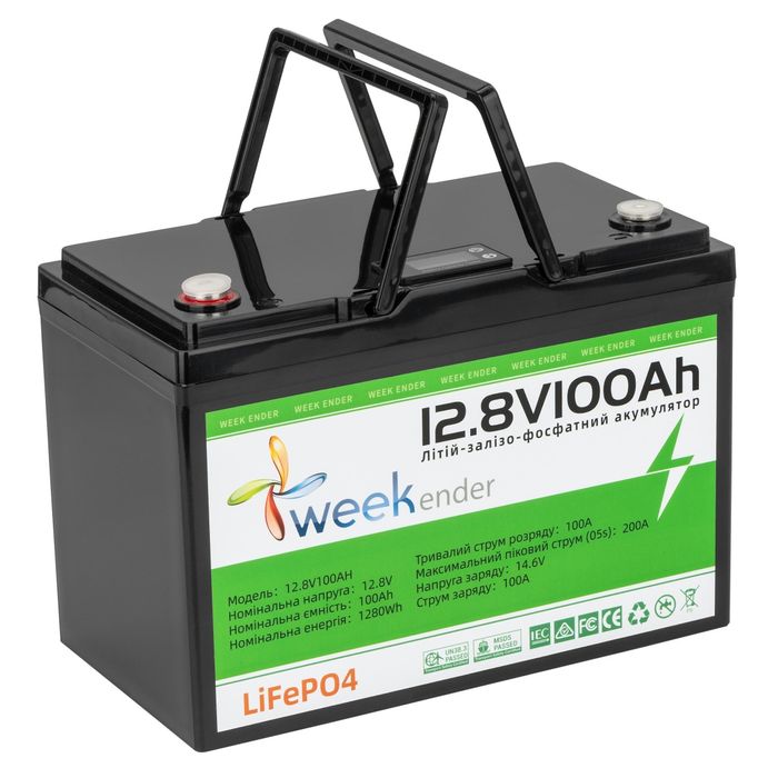 Літій-залізо-фосфатний акумулятор LiFePO4 Weekender 100Ah 12v