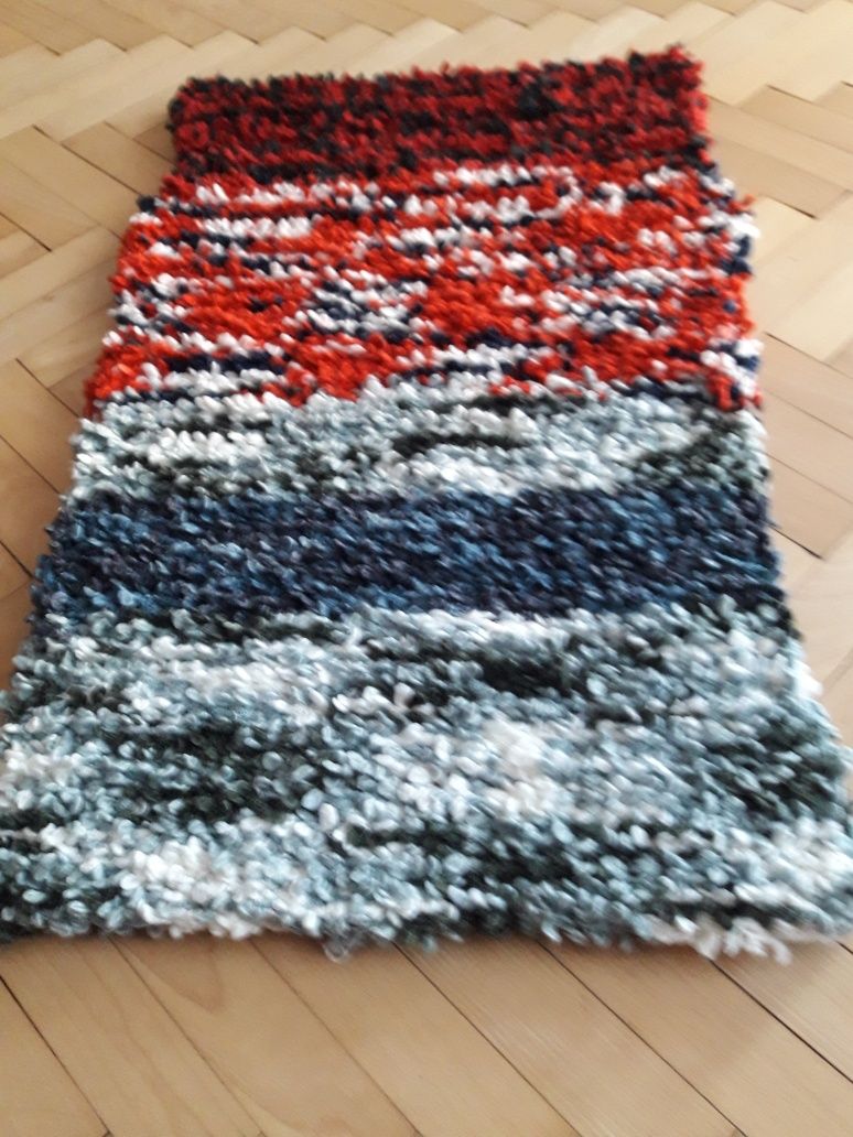 Mini koc kocyk z czystej wełny ręczna robota hand made