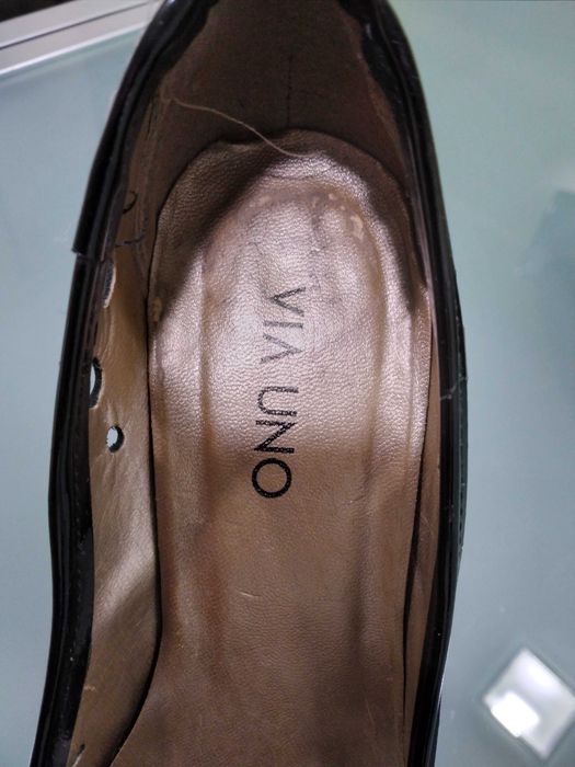 Sapatos em verniz Via Uno preto 37 / 38