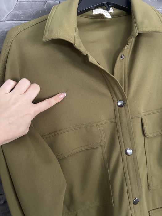 Koszula narzutka h&m oliwka roz xs oversize