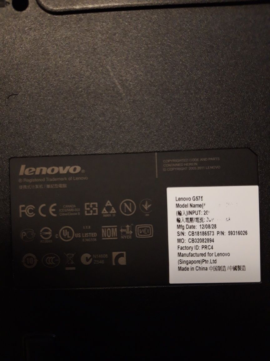 Ноутбук Lenovo G575