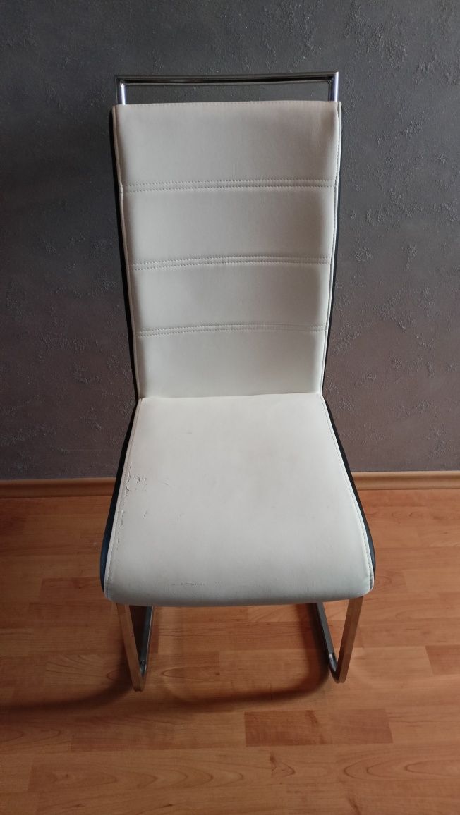 Krzesło chrom/ekoskóra