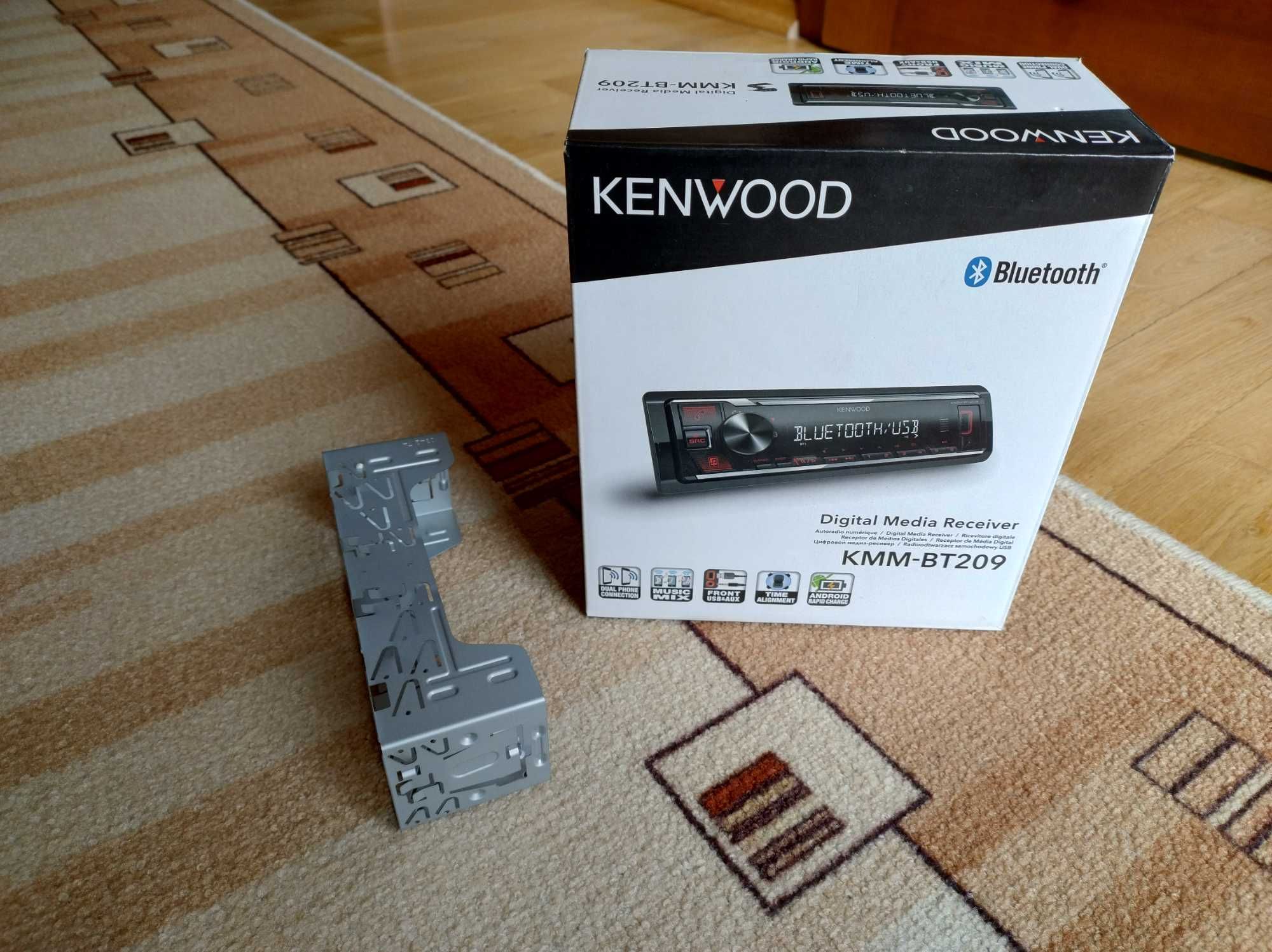 Radio Kenwood KMM-BT209 z bluetooth USB AUX praktycznie NOWE Polecam