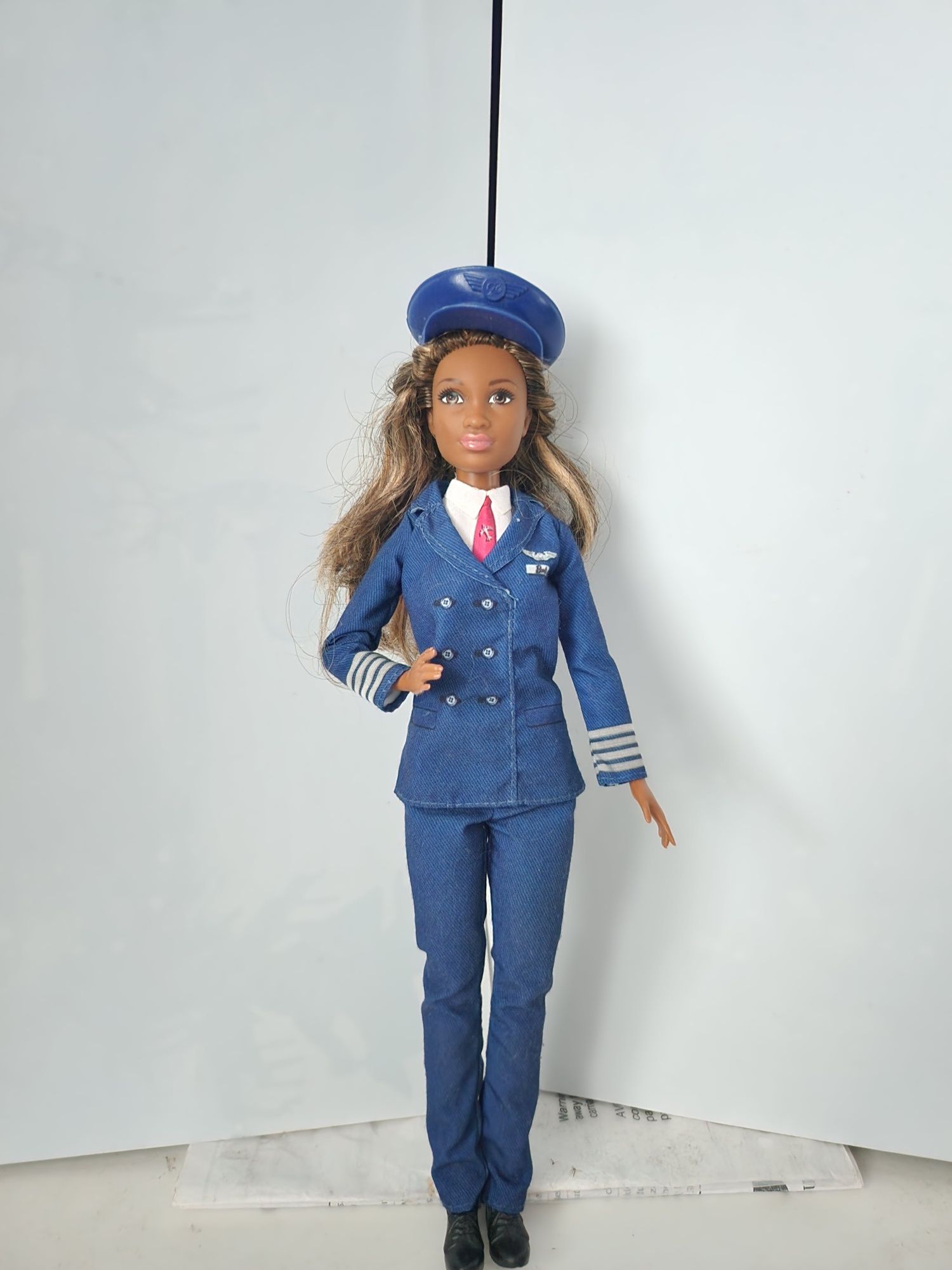 Lalka Barbie pilot lalki christine pony american samolot mattel