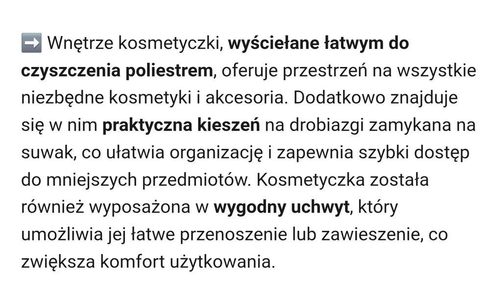 Czarna kosmetyczka Puccini z eko skóry, nowa