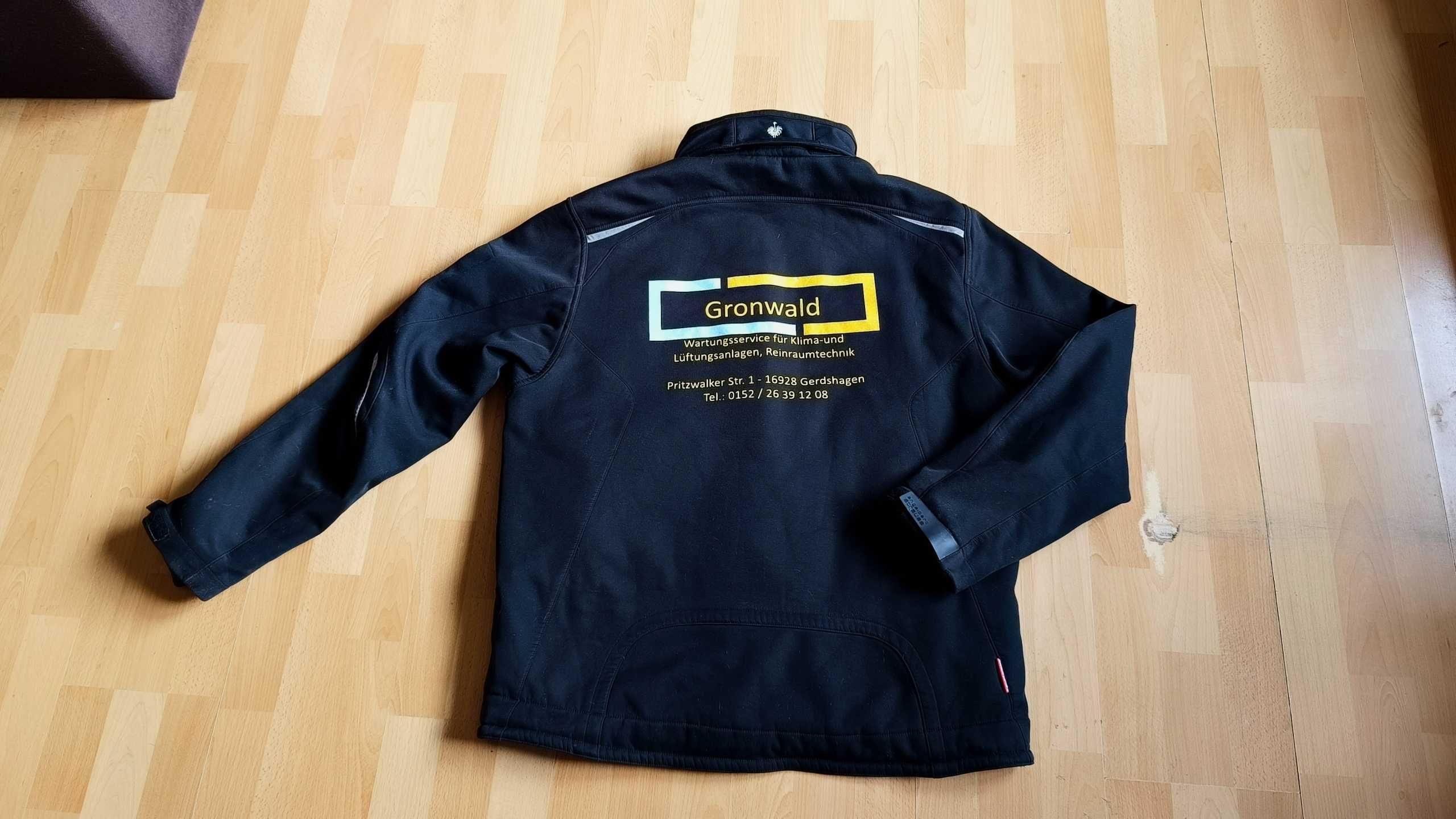 Męska zimowa kurtka softshell ENGELBERT STRAUSS MOTION r.L st.b.dobry