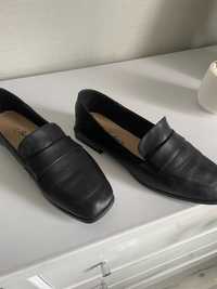 Жіночі туфлі, натуральна шкіра, чорні