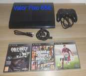 Ps3 Super Slim 500 GB + 1 Comando + Gta V + Call of duty + Fifa 15