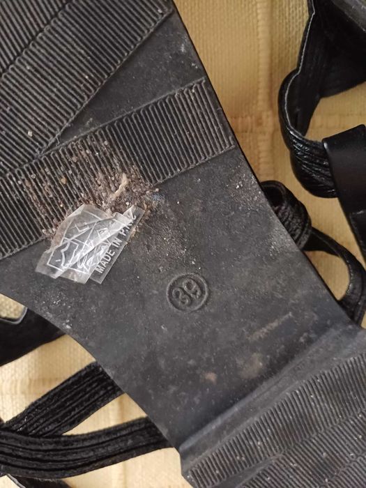 Sandálias Seaside Mulher - Pretas, Tamanho 39, Usadas em Bom Estado