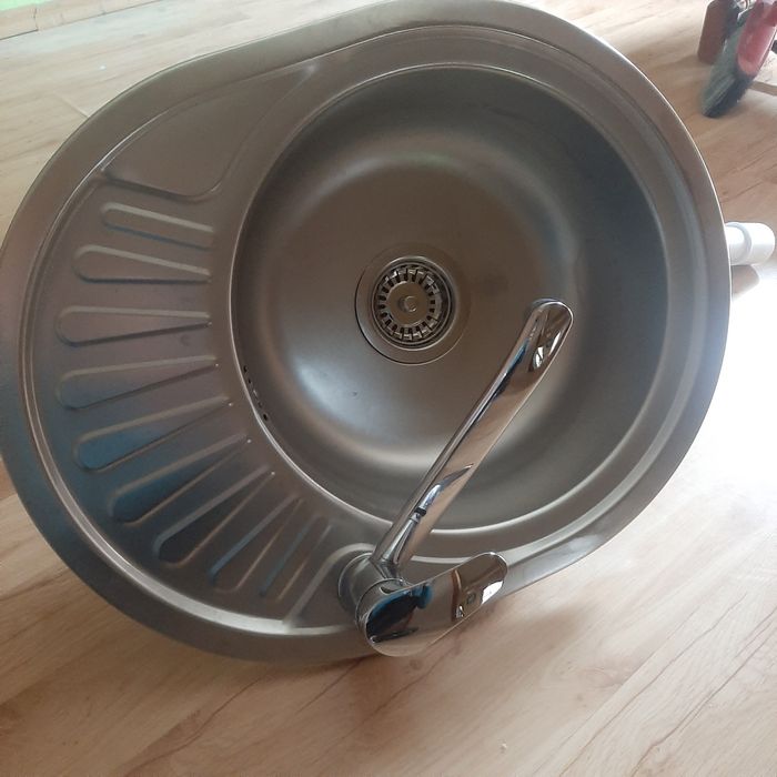Zlew kuchenny z baterią kranem zlewozmywak stan bardzo dobry