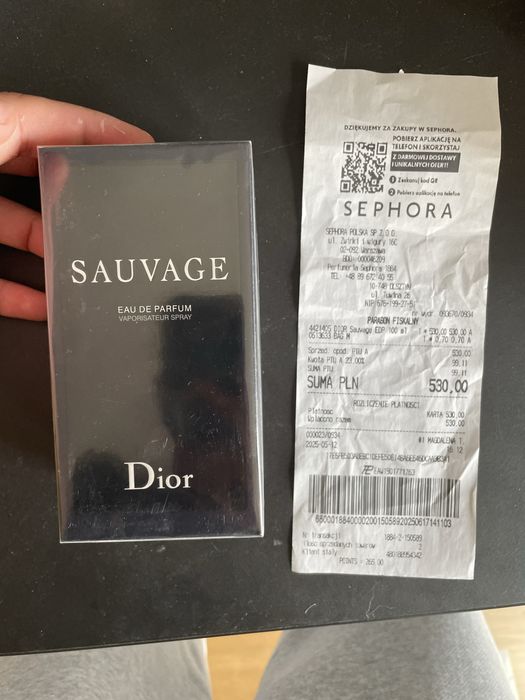 Perfumy dior sauvage eau de parfum