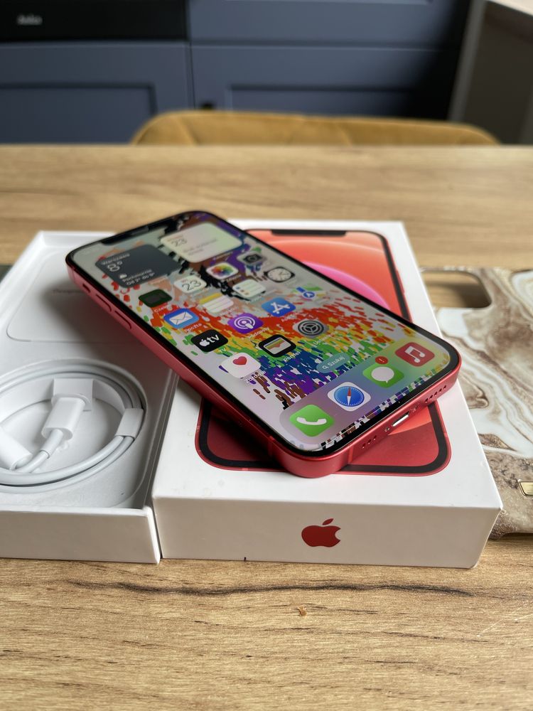 iPhone 12 Red 64GB w bardzo dobrym stanie + etui gratis