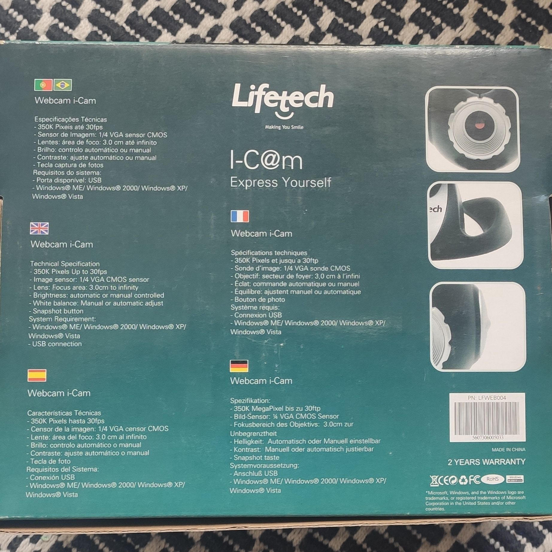 Webcam lifetech I-Cam
