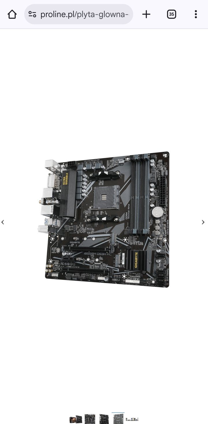 Gigabyte B550M DS3H AC WIFI AM4 32gb ddr4 PATRIOT Viper