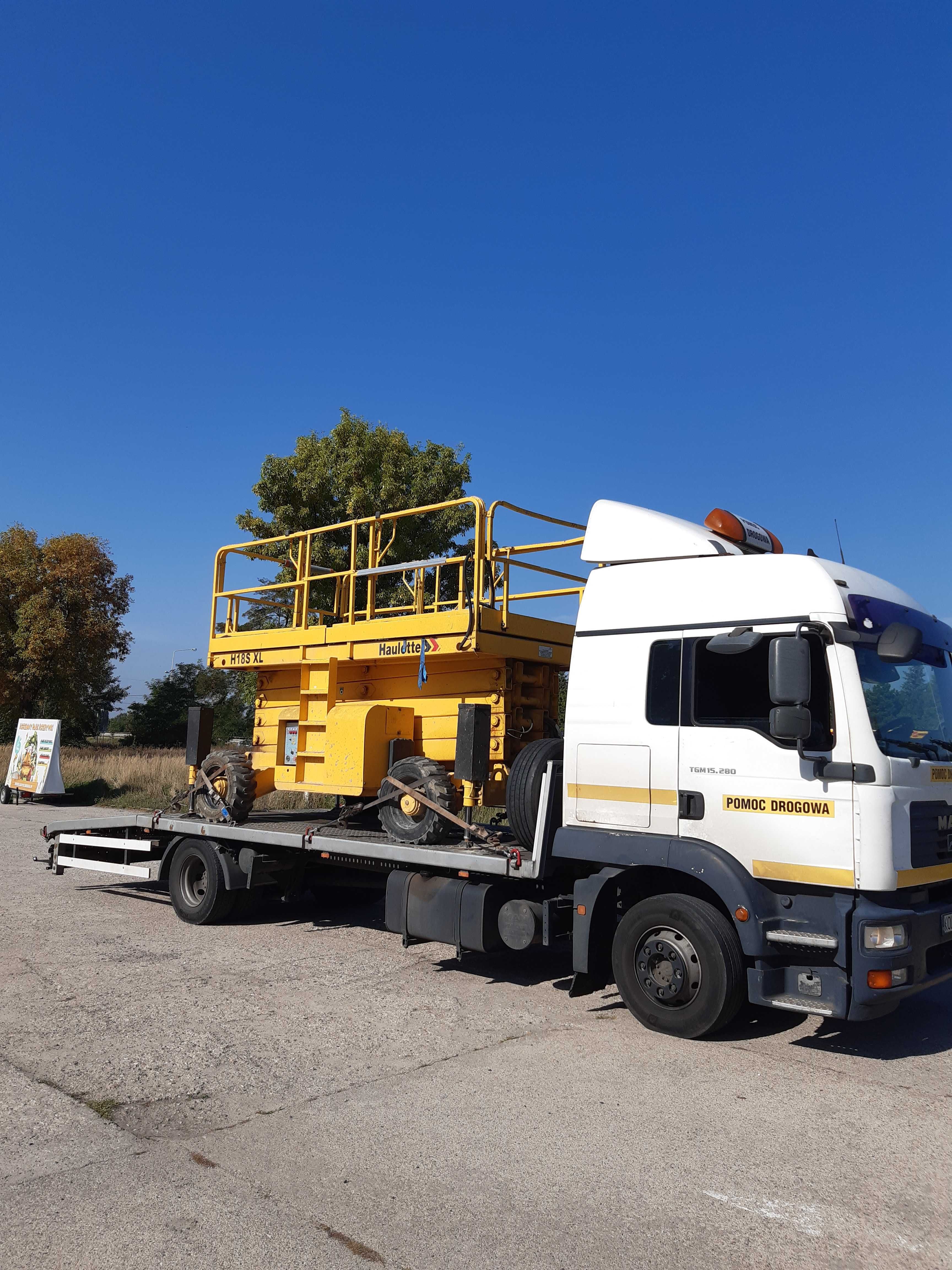 Laweta 8 ton Pomoc Drogowa Transport ciągniki, samochody, maszyny