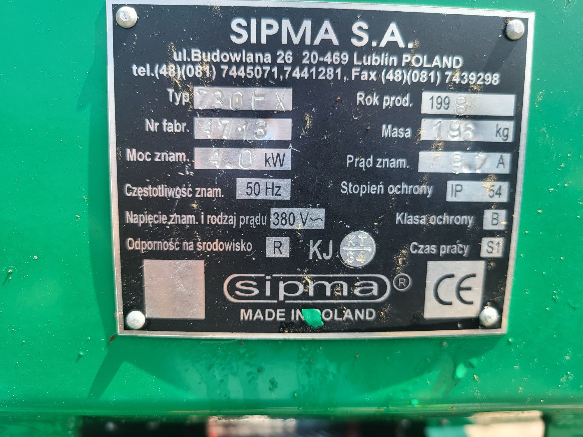 Gniotownik ziarna Sipma H-730 4kw