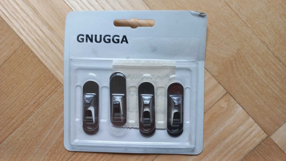 IKEA haczyki wieszaki samoprzylepne Gnugga * NOWE