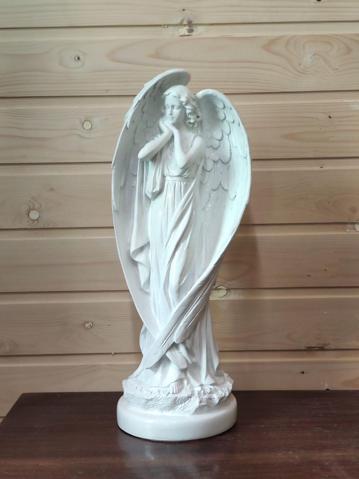 Скульптура ангел для пам'ятника матеріал полістоун