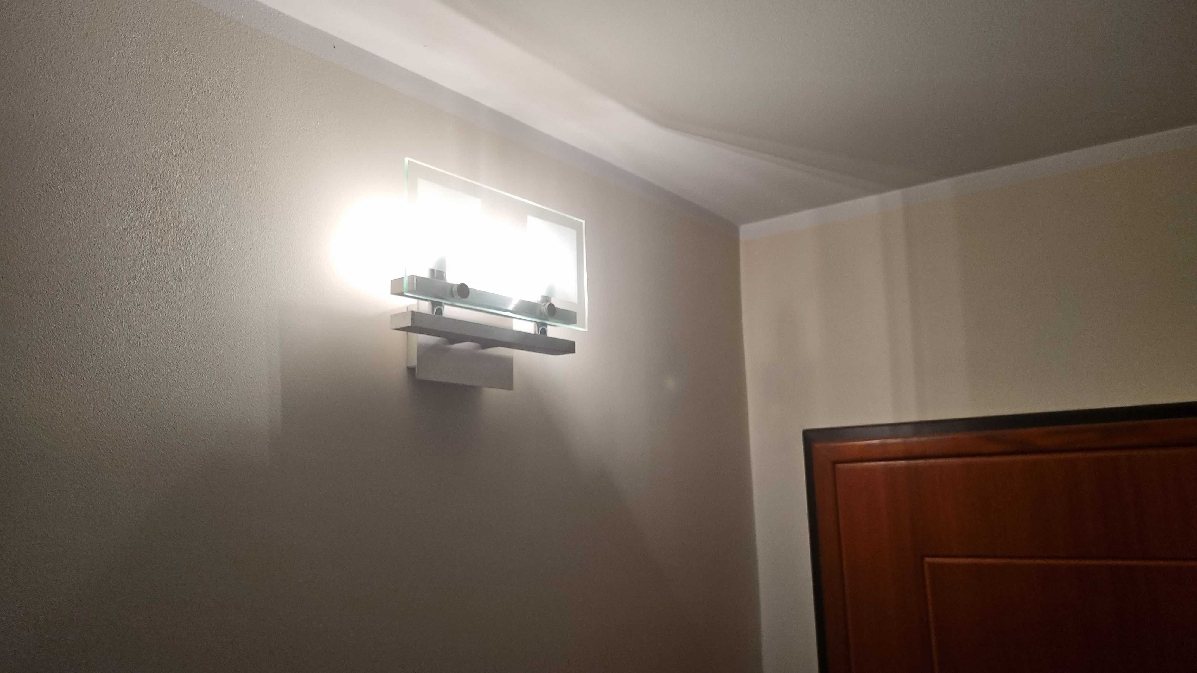 Kinkiet - lampa sufitowa szkło aluminium, wysoka jakość