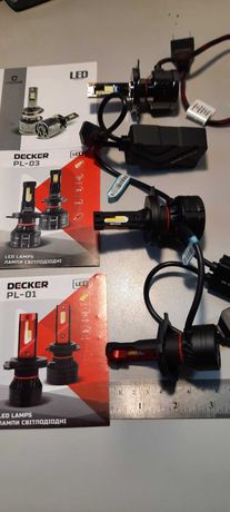 Лед лампа Decker LED PL-03 5K H7, H11, 9005, 9006,Н4. 12000Lm