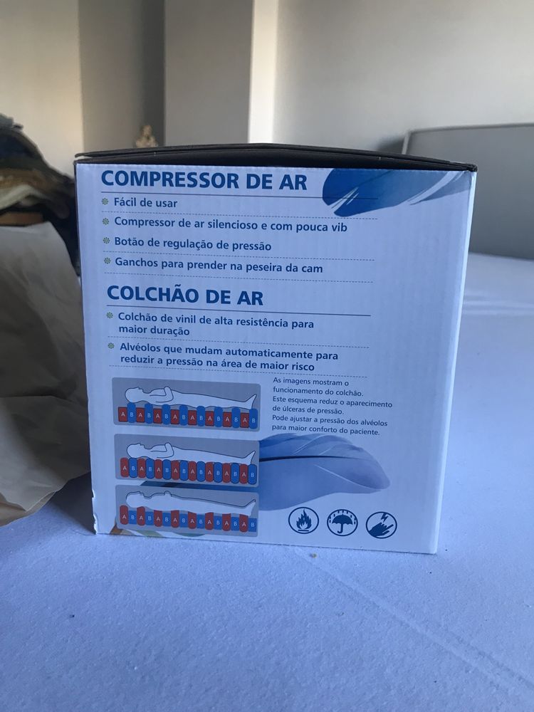 Colchão anti-escaras com compressor