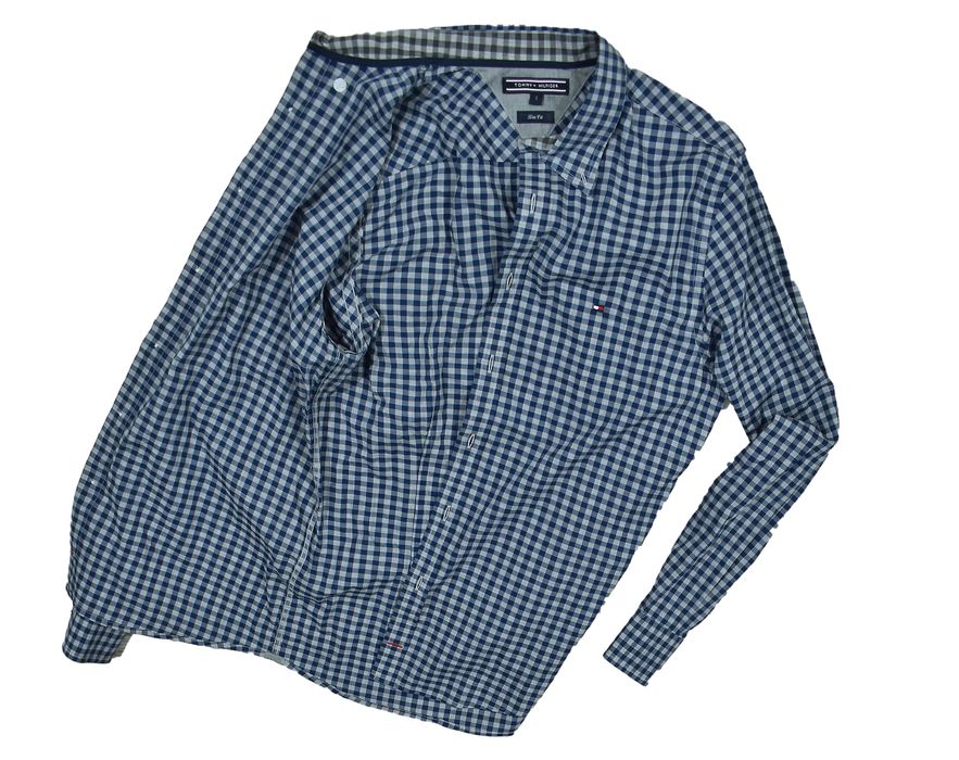 Tommy Hilfiger Męska Koszula W Kratkę Slim Fit / S
