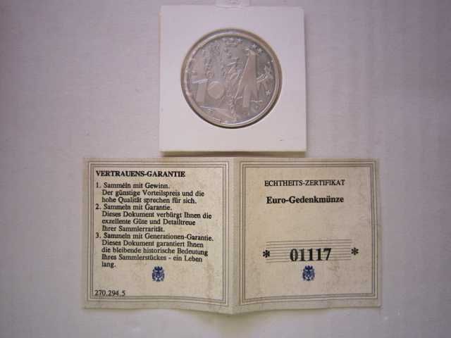 Moeda Comemorativa Alemanhã 10€ de 2003 Museu de Munique