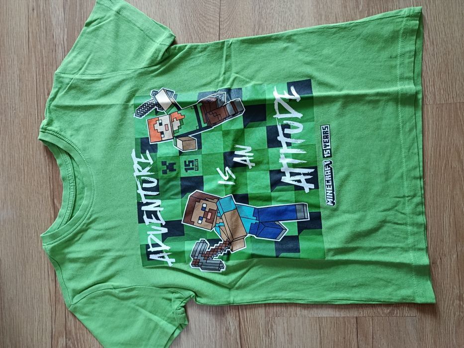 Minecraft koszulka chłopięca rozmiar 134 Sinsay