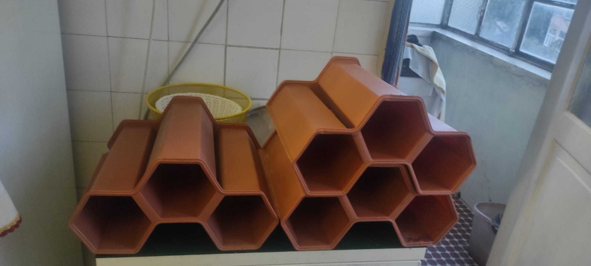Conjunto de 20 suportes para vinhos