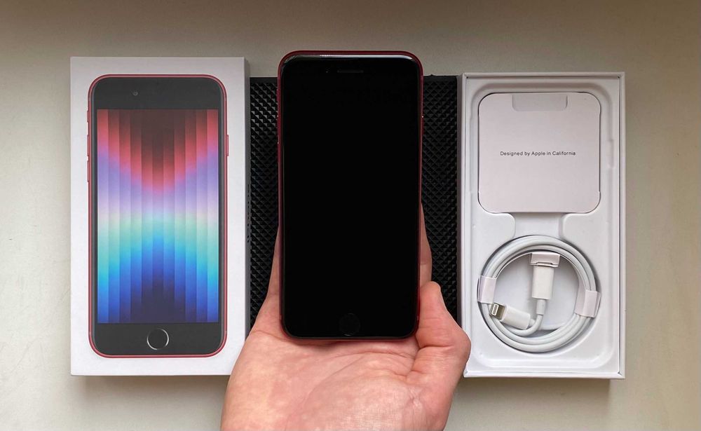 НОВЫЙ - iPhone SE 2022 - 64 гб - 100% АКБ - PRODUCT RED - NEVERLOCK